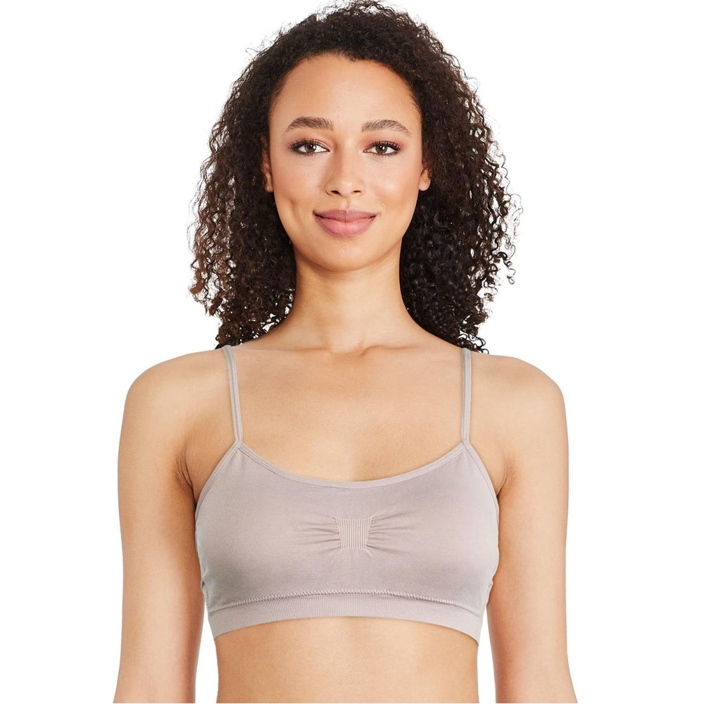 Taupe Bralette with Racerback Clip